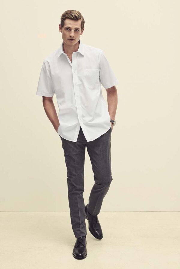 Short Sleeve Poplin Shirt