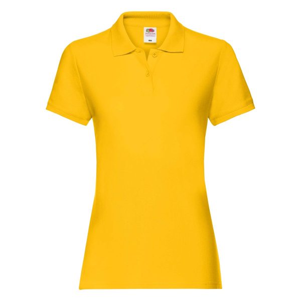 ladies-premium-polo-fruit-of-the-loom-sunflower-front