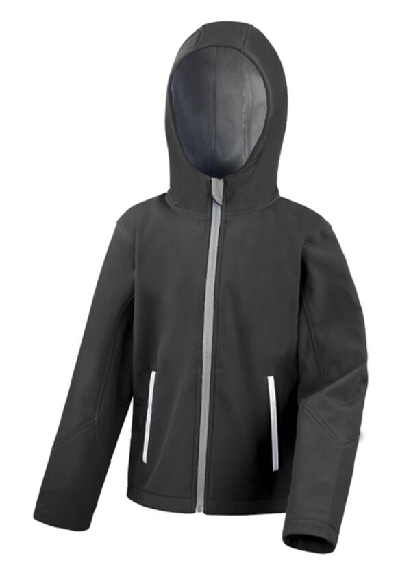 JUNIOR TX PERFORMANCE HOODED SOFT SHELL JACKET