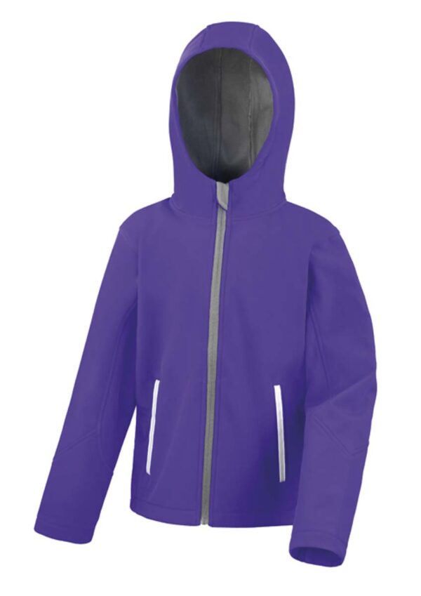 JUNIOR TX PERFORMANCE HOODED SOFT SHELL JACKET