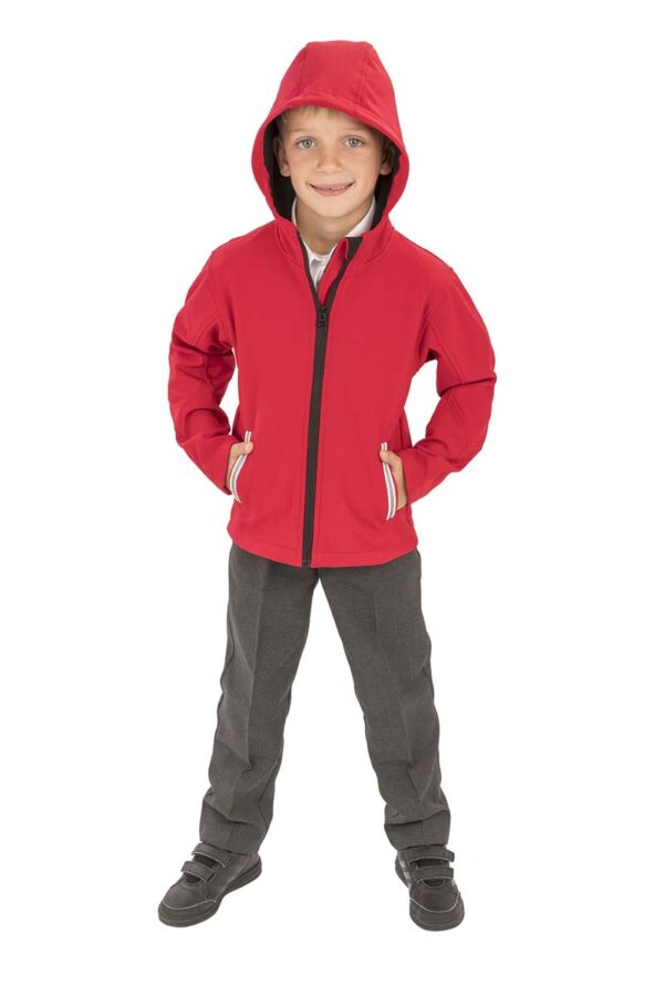 JUNIOR TX PERFORMANCE HOODED SOFT SHELL JACKET