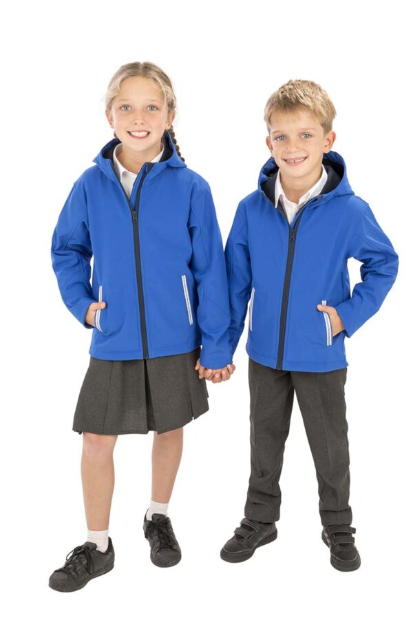 JUNIOR TX PERFORMANCE HOODED SOFT SHELL JACKET