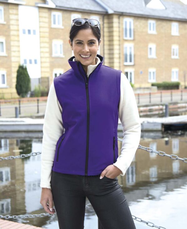 WOMENS PRINTABLE SOFTSHELL BODYWARMER