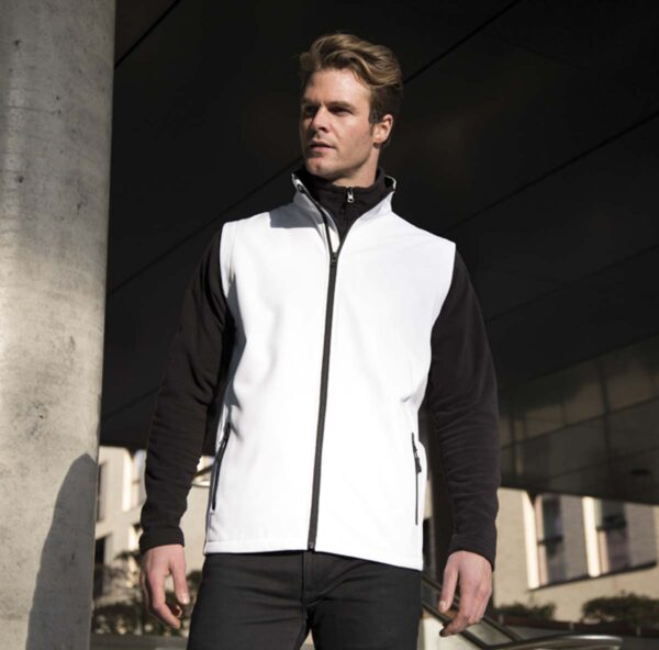 MENS PRINTABLE SOFTSHELL BODYWARMER