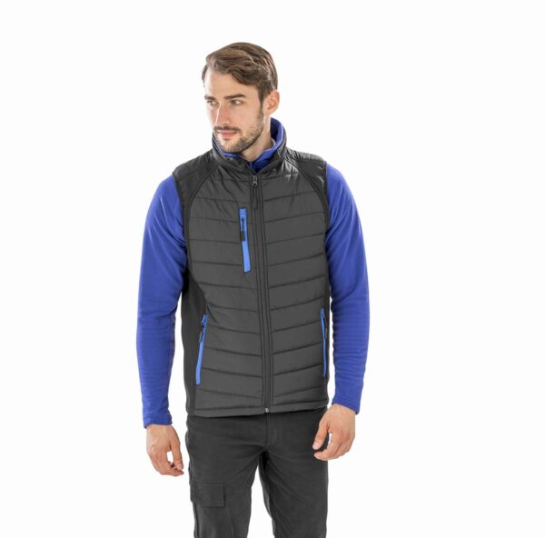 BLACK COMPASS PADDED SOFTSHELL GILET