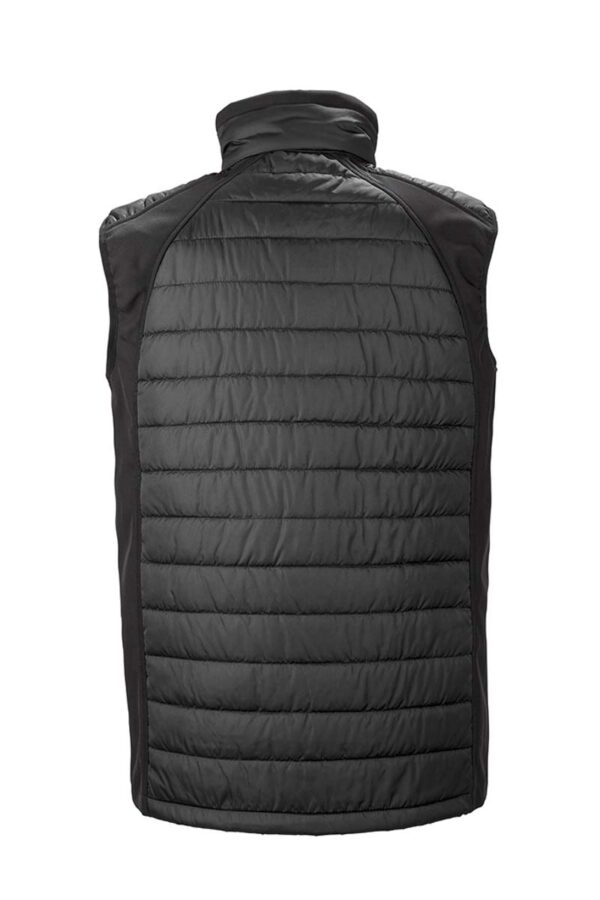 BLACK COMPASS PADDED SOFTSHELL GILET