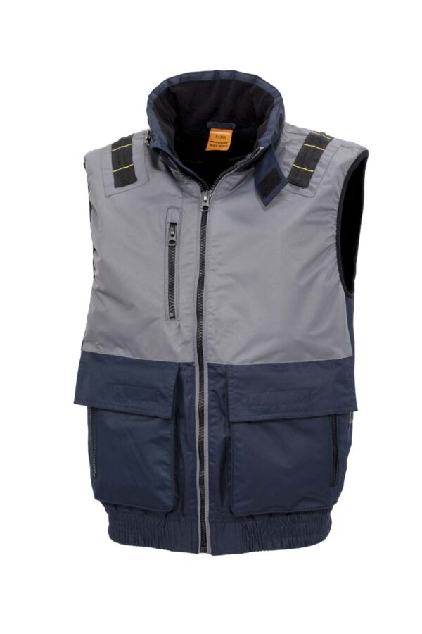 X-OVER MICROFLEECE LINED GILET