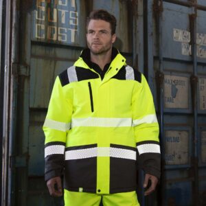 PRINTABLE WATERPROOF SOFTSHELL SAFETY COAT