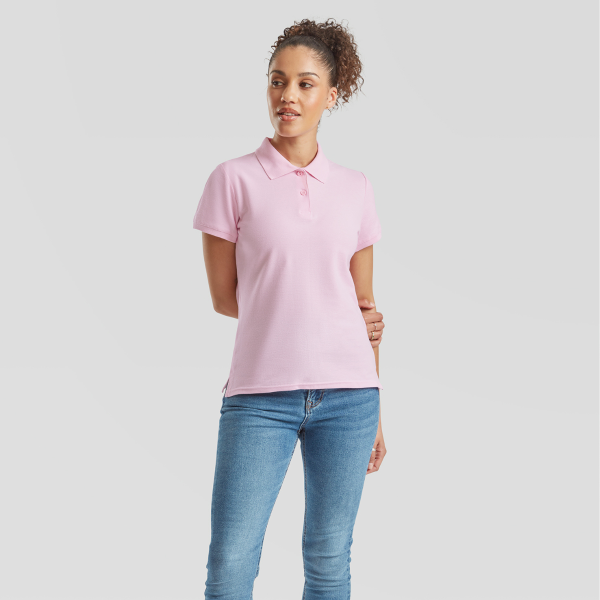 Ladies premium polo fruit of the loom